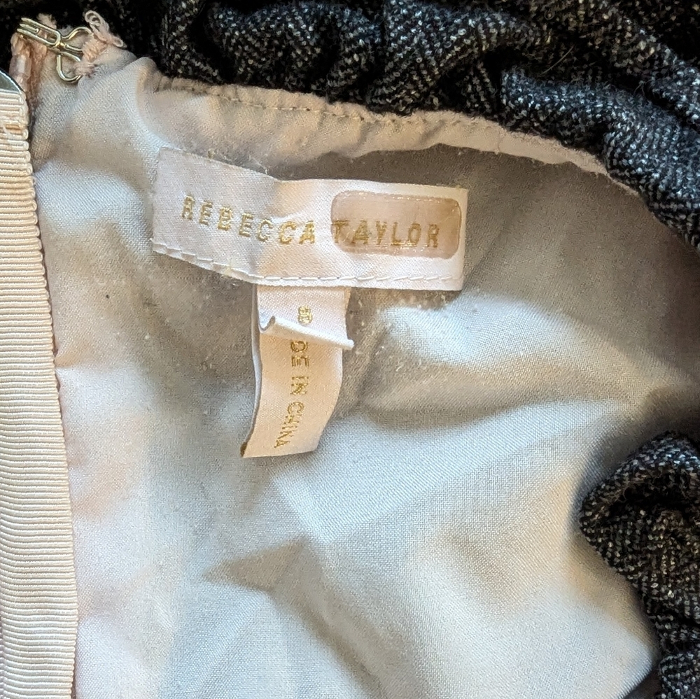Rebecca Taylor Grey Spring Ruffle Dress - Picture 6 of 6